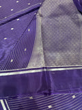 Pure Mix Crepe Mysore Silk Saree  (Purple)