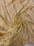 Premium Crush Organza Saree💛