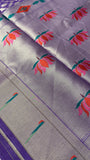 Premium Paithani Silk Saree💜
