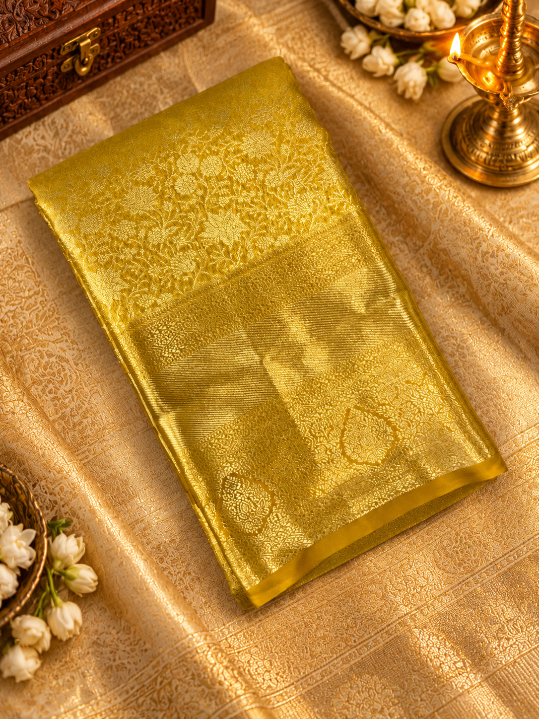 Bridal Semi Tissue Silk Saree - 902291
