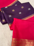 Pure Mix Mysore Crepe Silk Saree💜