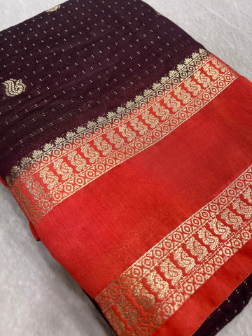Premium Semi Chanderi Saree