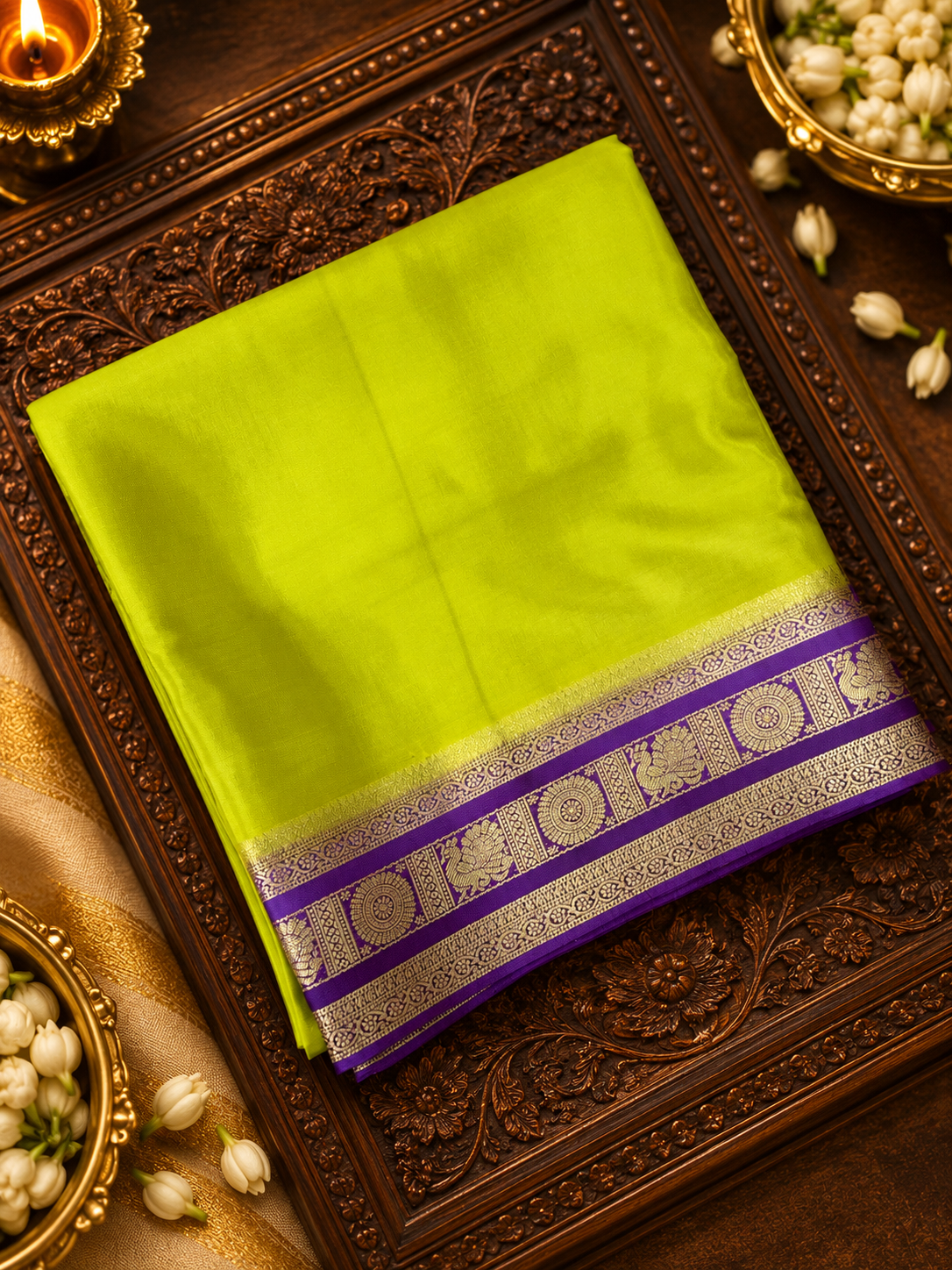 Pure Mix Crepe Mysore Silk Saree -902962