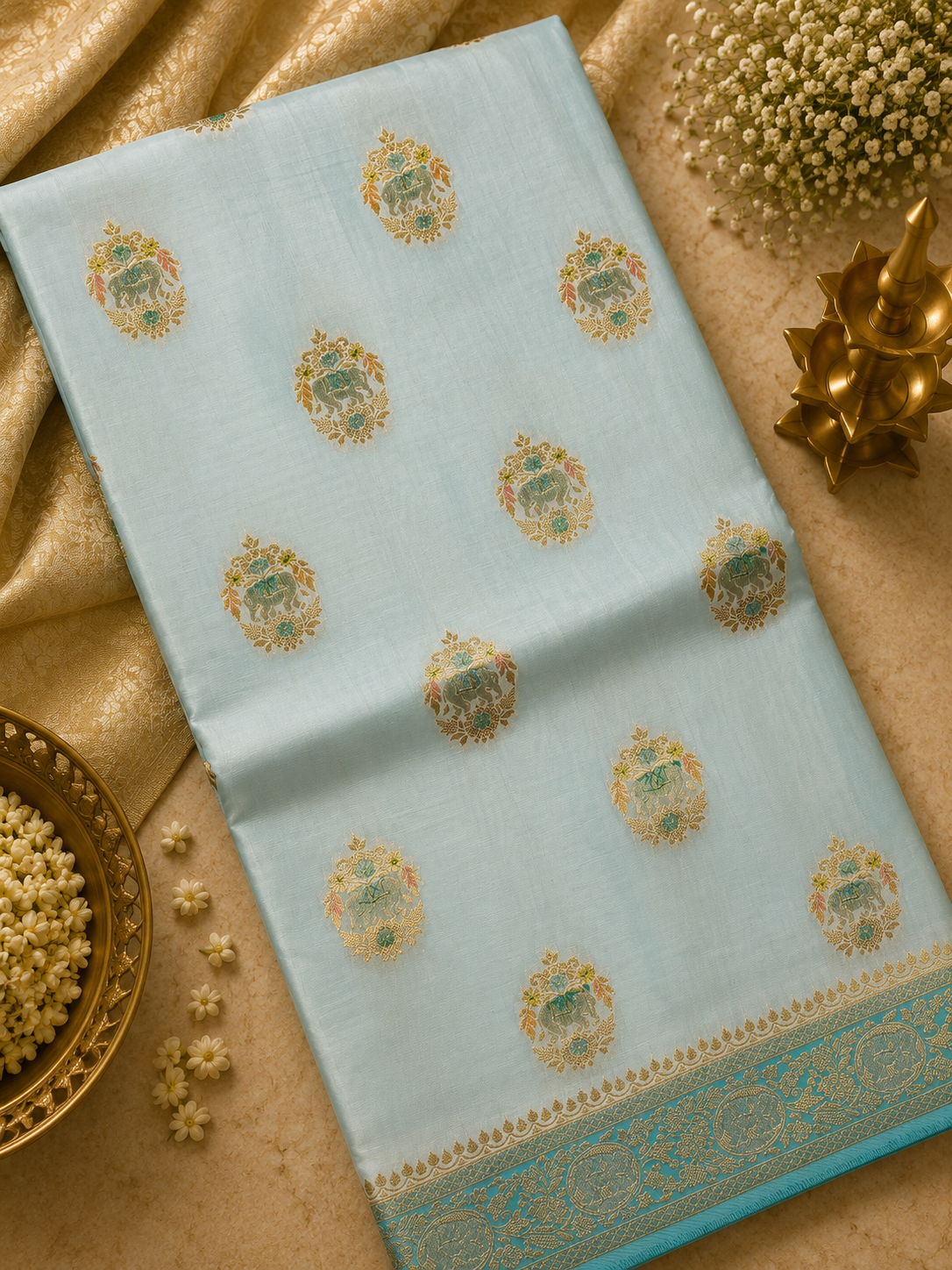 Premium Crepe Satin Silk Saree