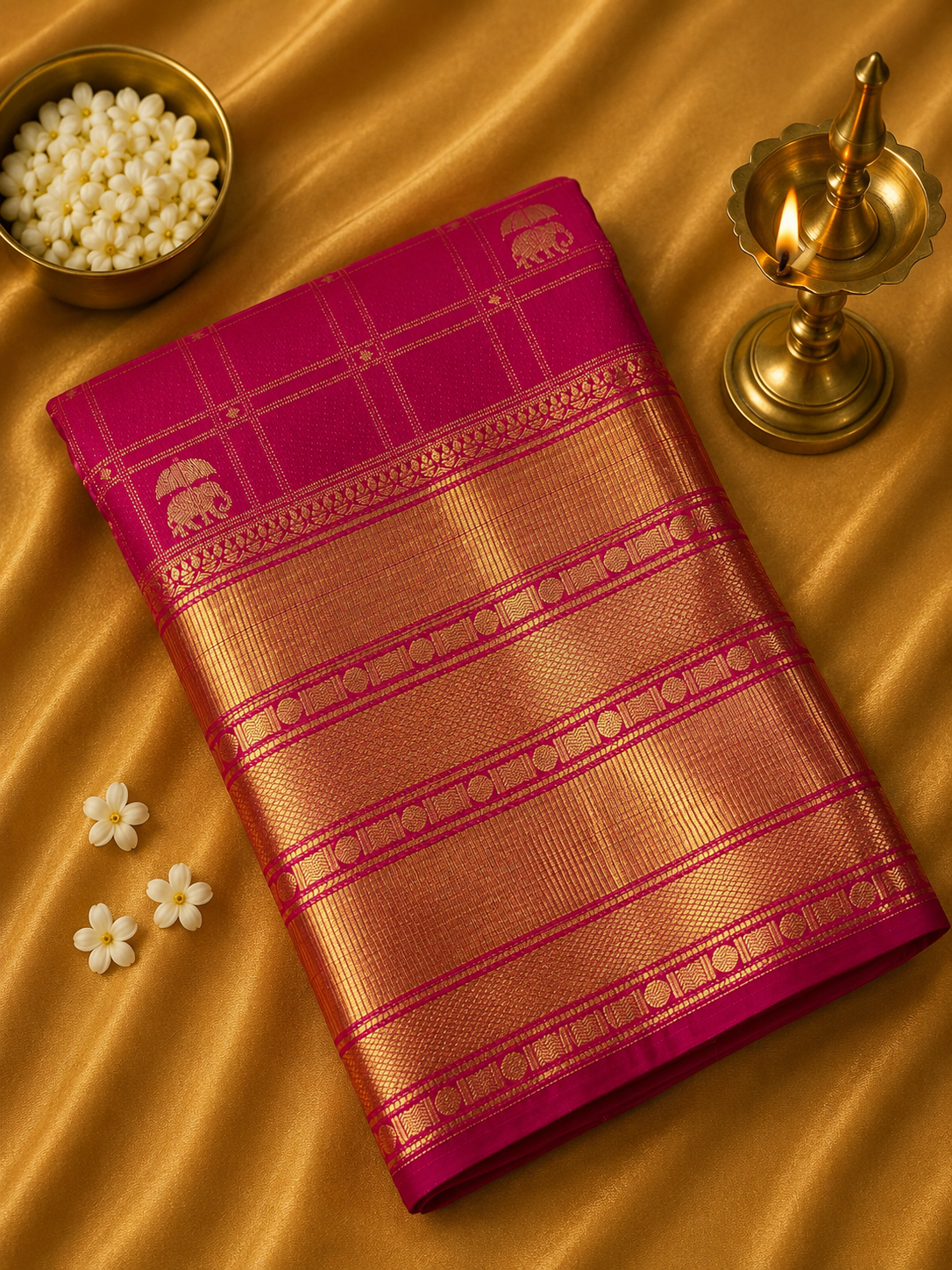 Premium Semi Kanchipuram Silk Saree
