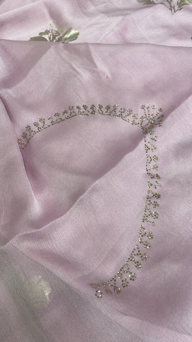Premium Dola Silk With Border Work Saree 💓