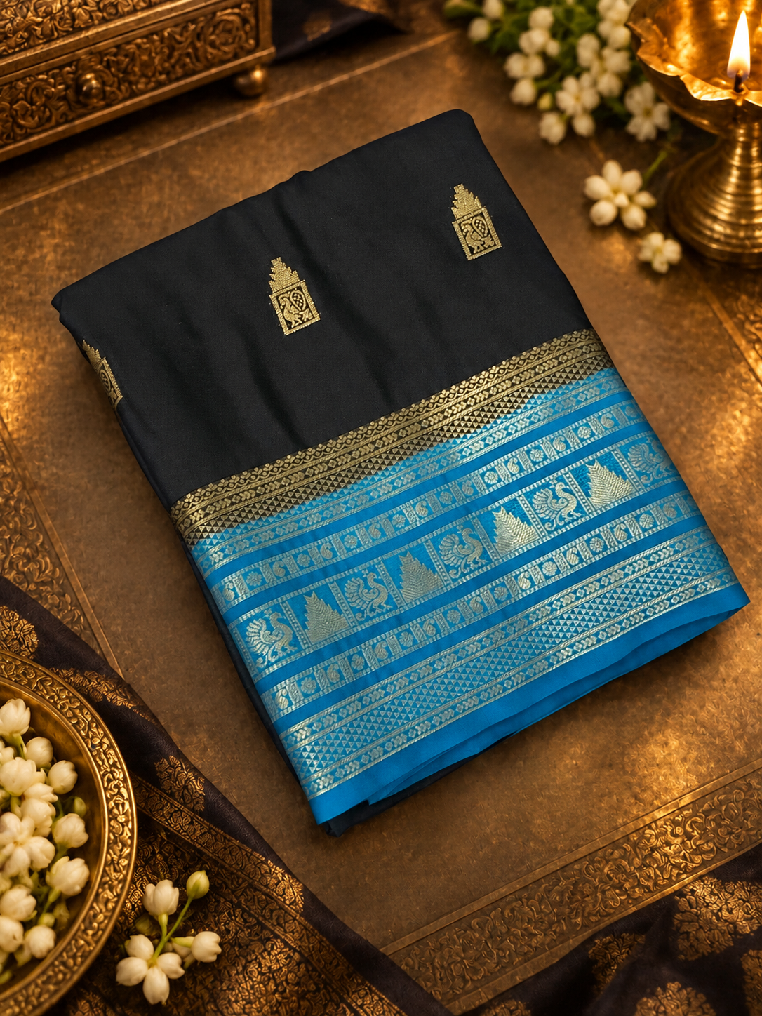 Premium Semi Mysore Silk Saree - 902557