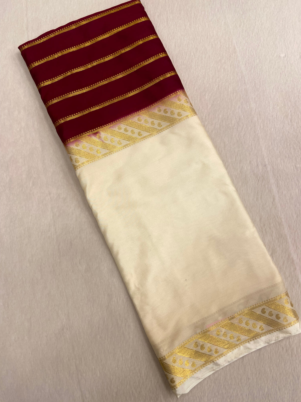 Premium Crepe Semi Mysore Silk Saree