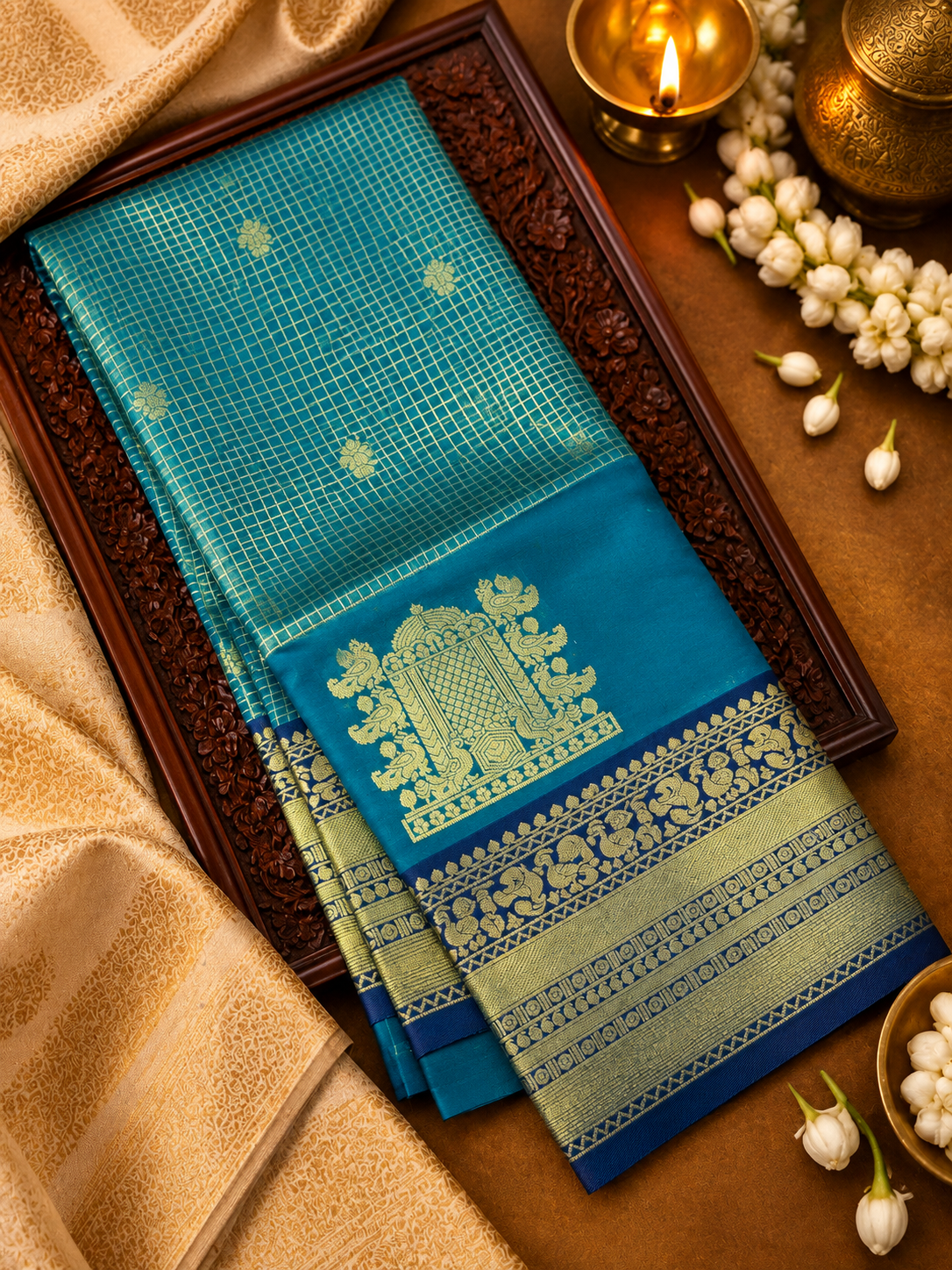 Premium Semi Kanchipuram Silk Saree- 902511