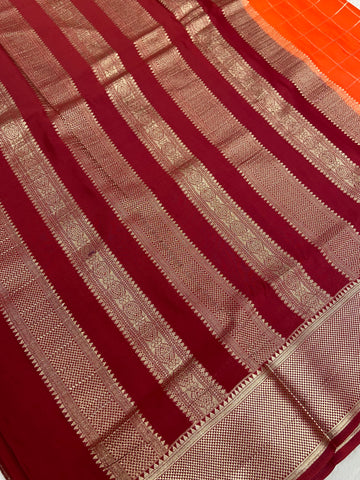 Pure Mix Crepe Mysore Silke Saree ✨