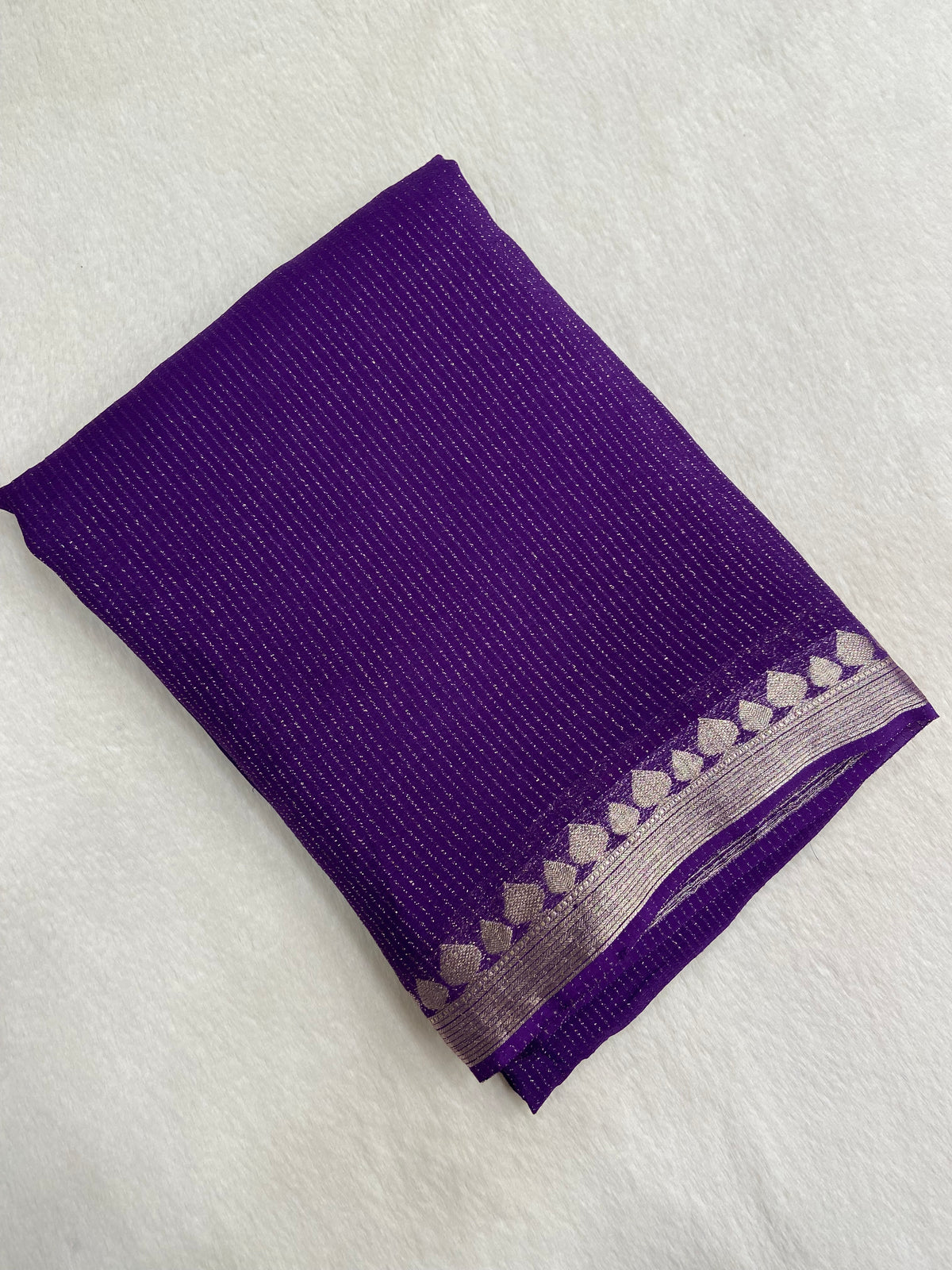 Chiffon Semi Mysore Silk Saree