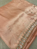 Designer cocktail organza saree