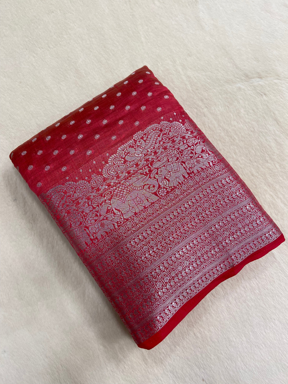 Butter Crepe Silk Saree