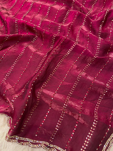 Premium Crush Organza Saree
