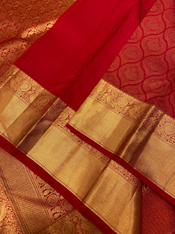 Pure Handloom Kanjeevaram Silk Mark Certified Saree