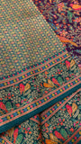 Premium Banarasi Crepe Kalamkari Saree