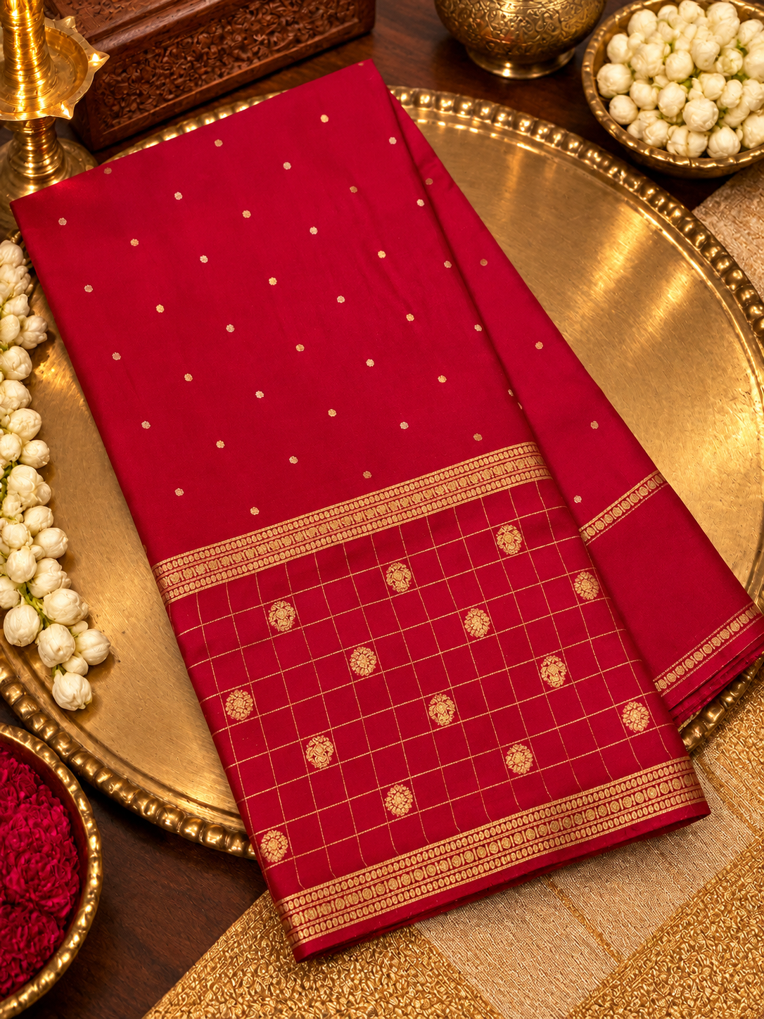 Pure Mix Crepe Mysore Silk Saree💗 - 902912