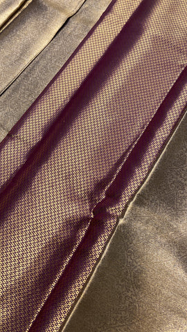 Pure mix bridal tissue semi silk saree