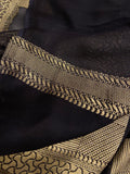 Pure Chiffon Crepe Silk Saree
