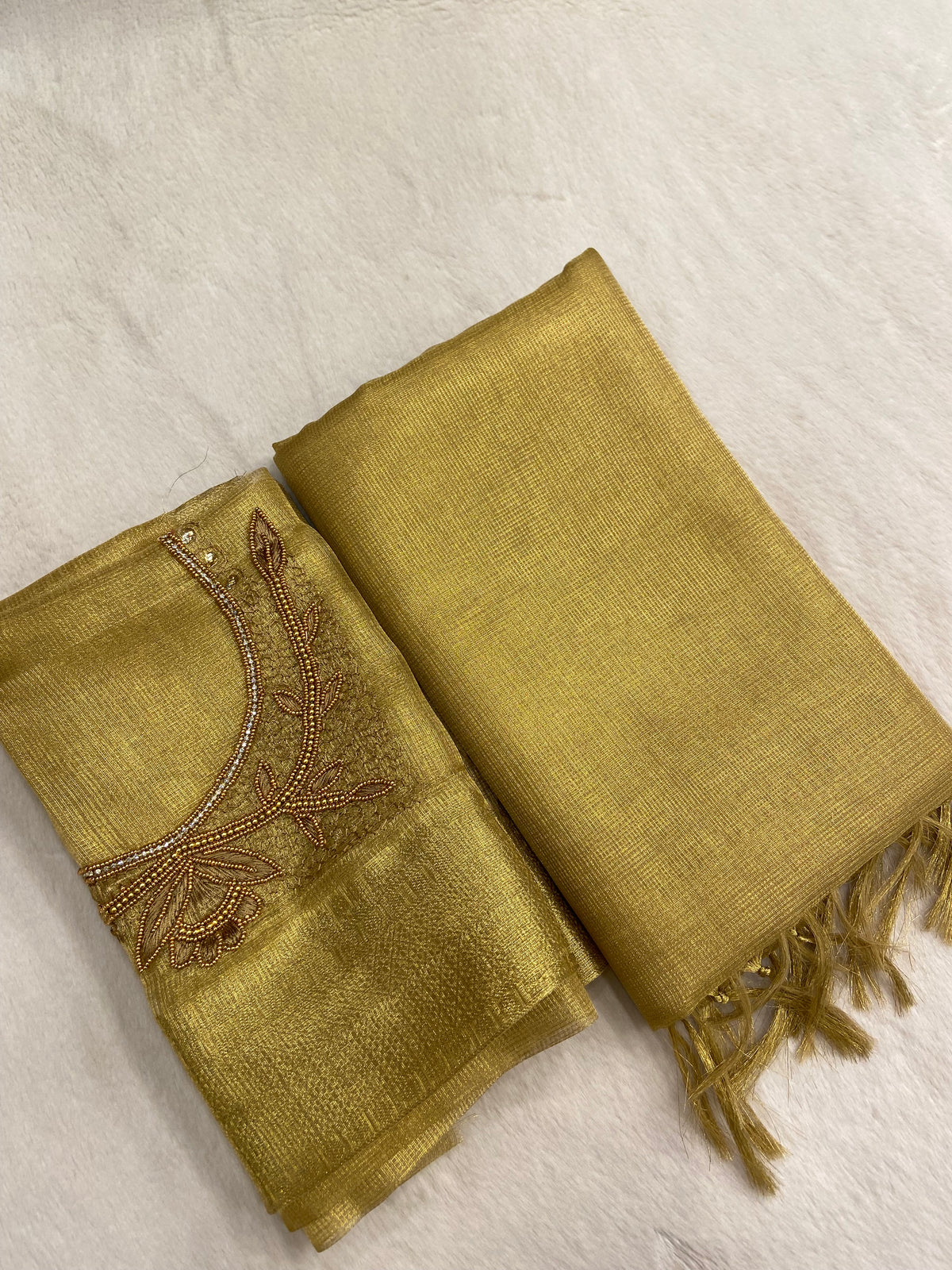 Tissue organza saree