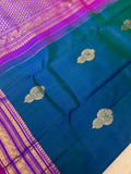 Pure 1G gold zari handloom Kanjeevaram Silk Saree- Silk mark certified- PS2415
