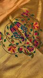 Premium Quality Semi Paithani Silk Saree - 902474