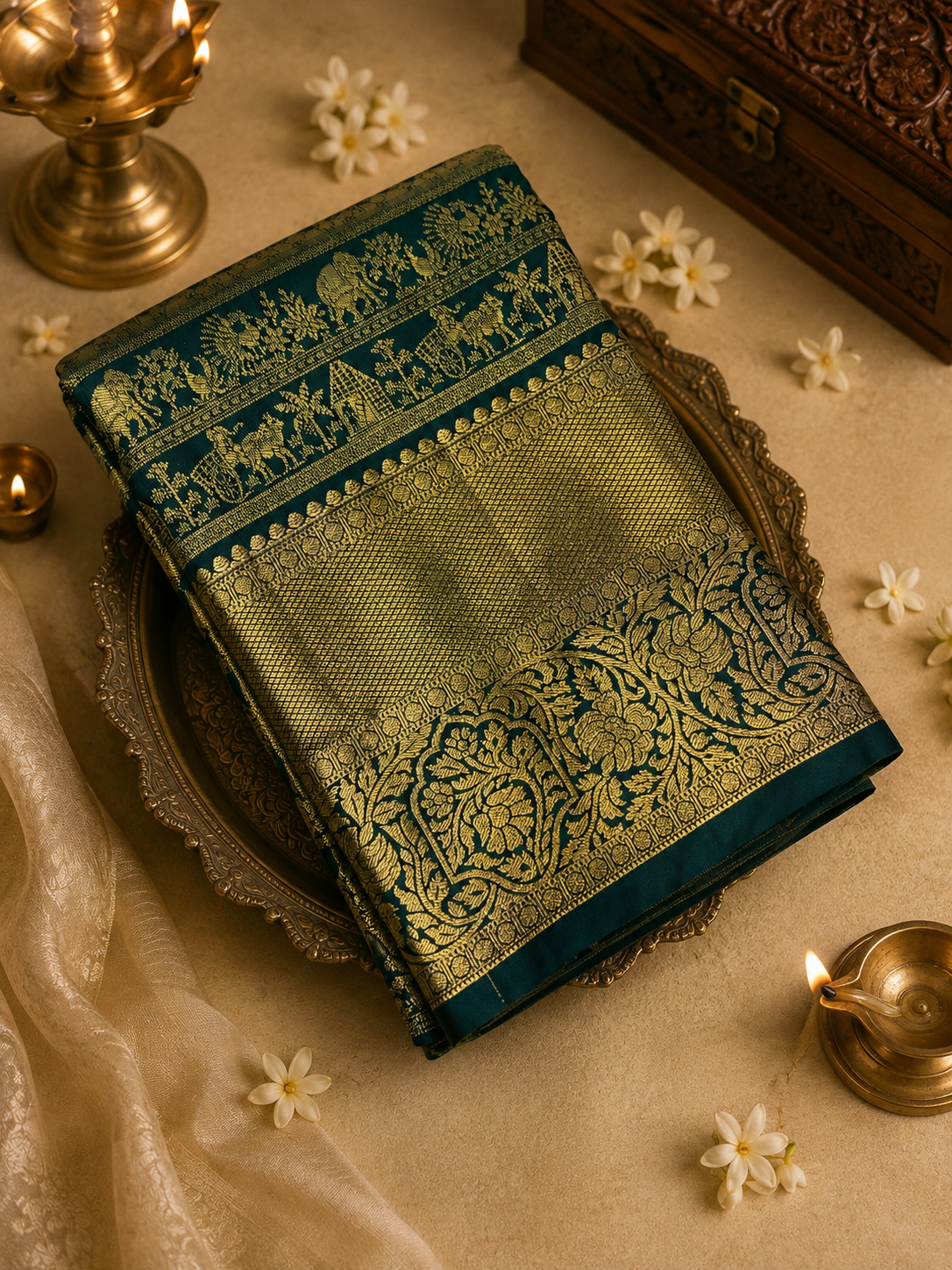 Premium Semi Kanchipuram Silk Saree