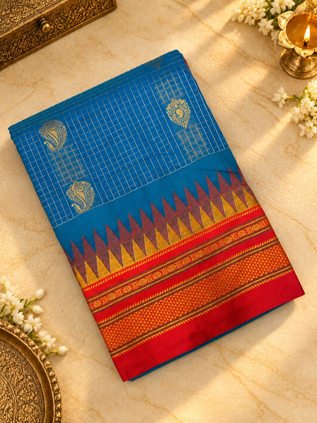 Premium Quality Gadhwal cotton Saree- 902664