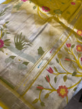 Premium Quality Tissue crepe silk in Paithani - 902691