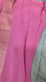 Pure crepe khaddi Banarasi saree- Silk mark certified- GS
