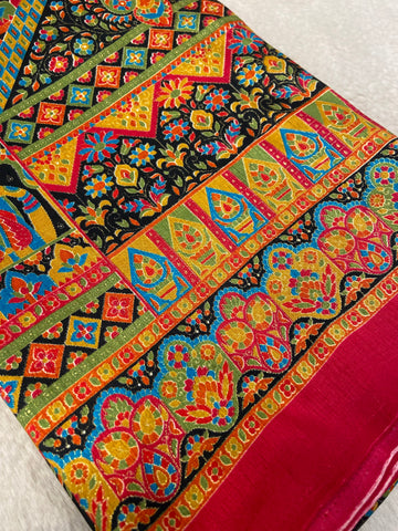 Premium Pashmina Silk Saree