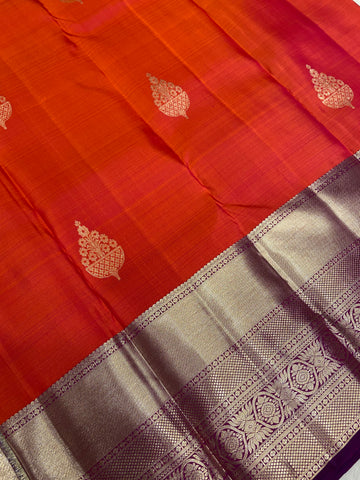 Pure zari handloom Kanjeevaram silk mark certified saree