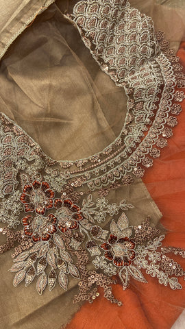 Designer cocktail saree