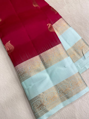 Pure Kanjeevaram silk mark certified saree