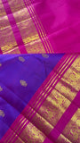 Pure 1G zari handloom Kanjeevaram Silk Saree- Silk mark certified- PS2344