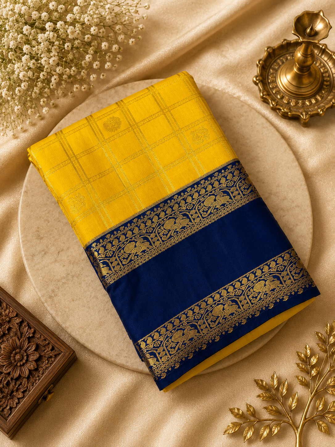 Premium Bridal Semi Kanchipuram Silk Saree