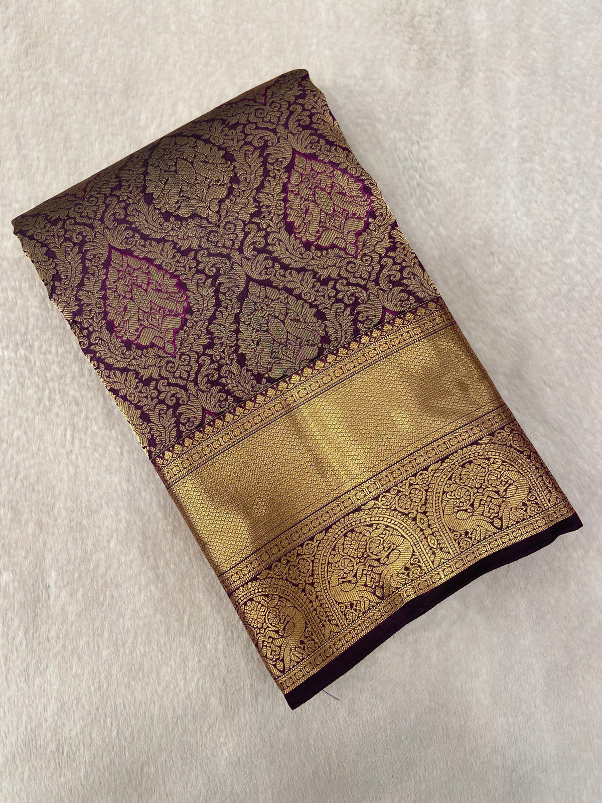 Pure Handloom Kanjeevaram Silk Mark Certified Saree
