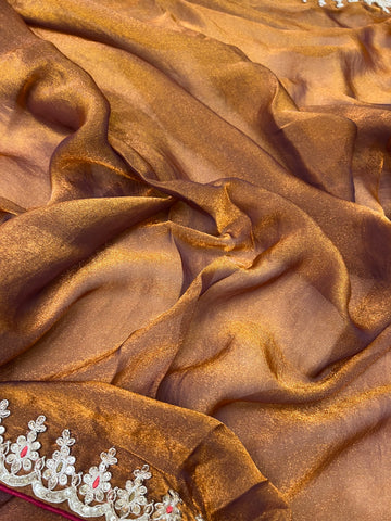 Designer Fancy Saree With Work
