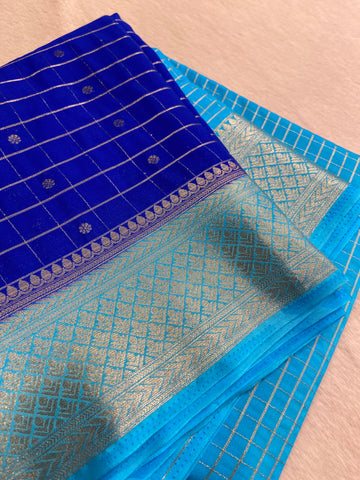 Pure Mix Crepe Mysore Silke Saree ✨