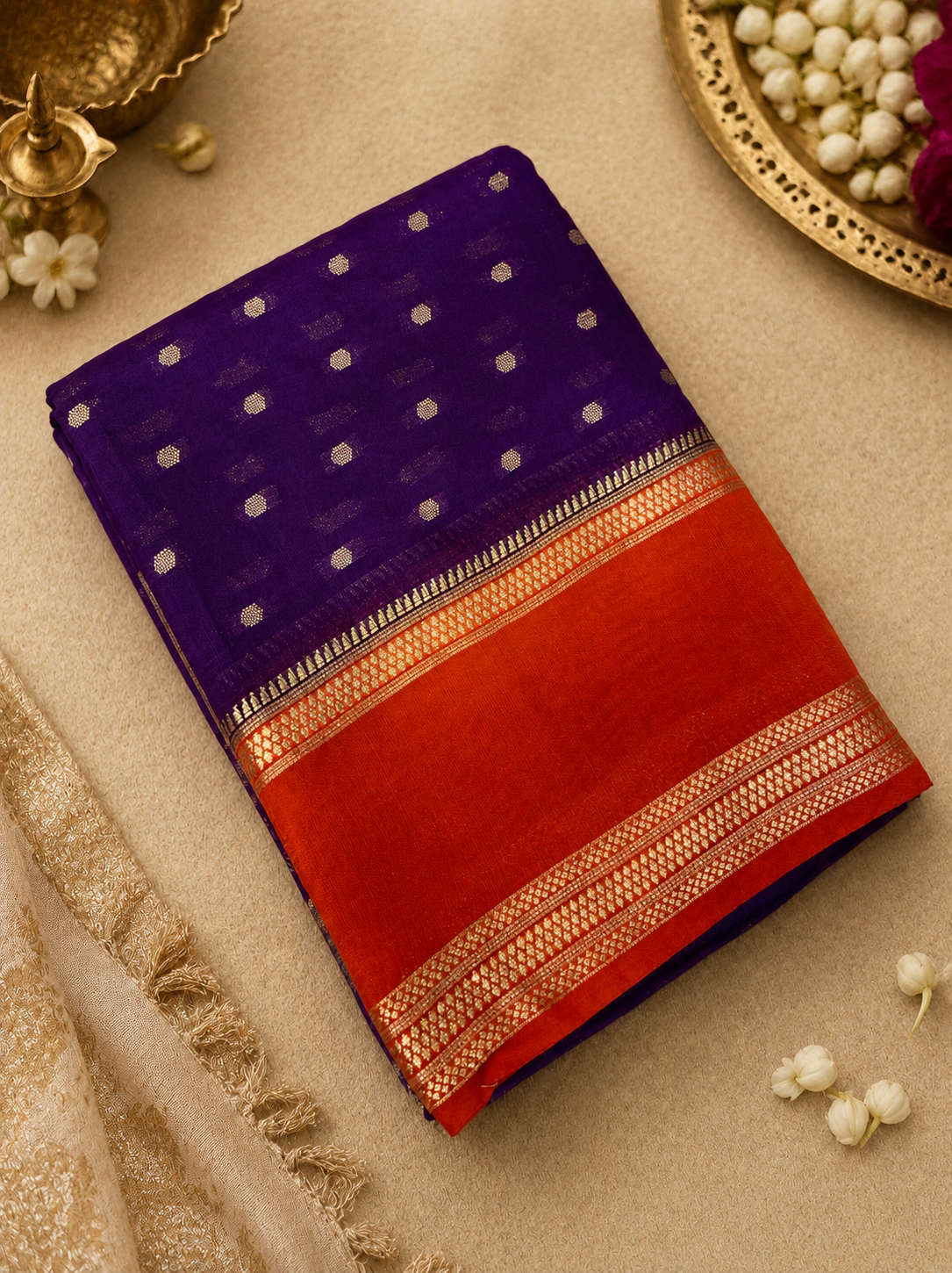 Premium Semi Chanderi Saree
