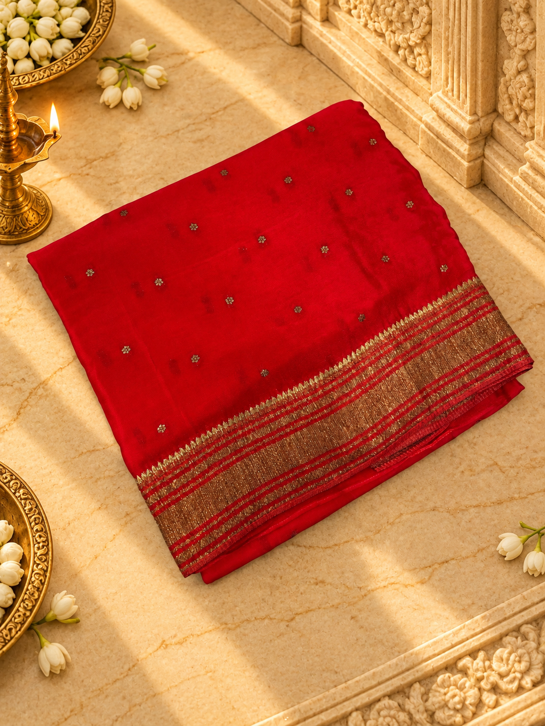 Premium Crepe Silk Sare - 902353