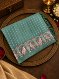 Pure Tassar Saree With Embroidery - 901984