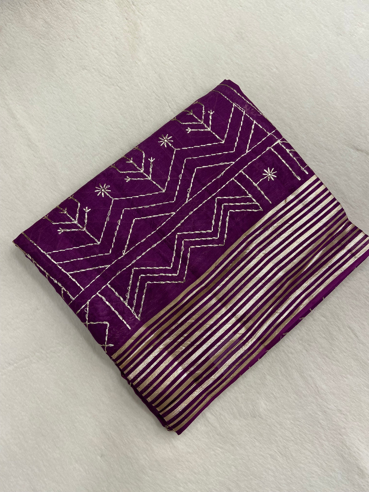 Premium Organza With Embroidery Saree💜