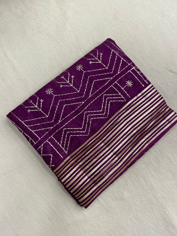 Premium Organza With Embroidery Saree💜