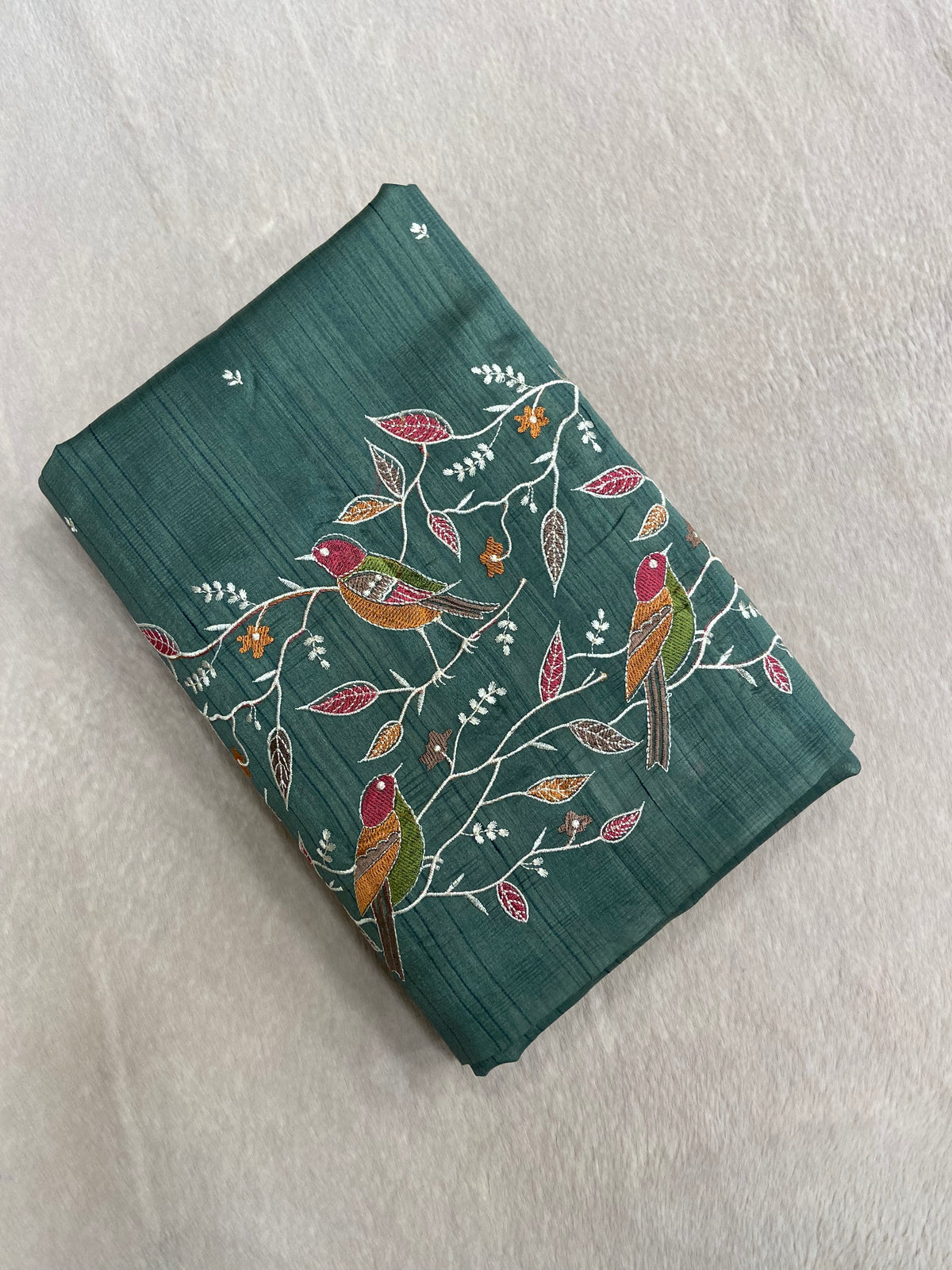 Premium kosa embroidery saree