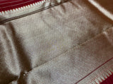 Pure Organza silk saree- Silk mark certified- 902351 Rust Orange