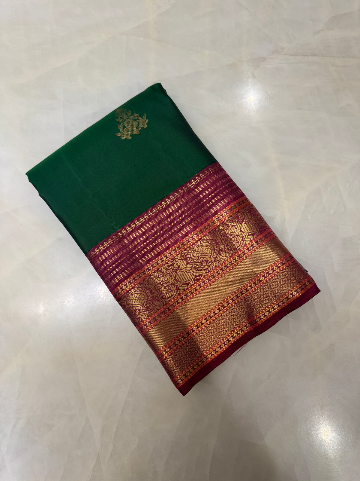 Pure Kanjeevaram silk mark certified saree
