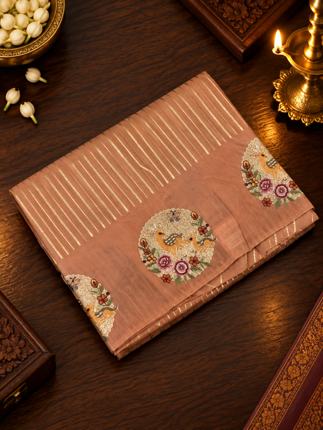 Pure Organza Saree With Embroidery