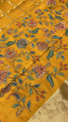 Premium Viscose Banarasi Saree With Work
