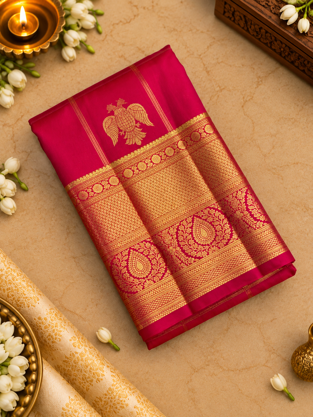 Premium Semi Kanchipuram Silk Saree-RF1210